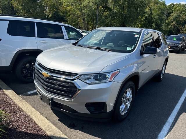 Used 2021 Chevrolet Traverse LS with VIN 1GNEVFKW4MJ233589 for sale in Freehold, NJ