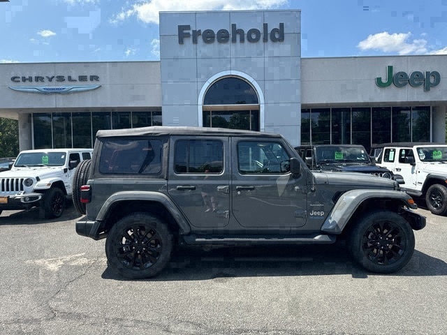 Used 2021 Jeep Wrangler Unlimited Sahara 4XE with VIN 1C4JJXP65MW698533 for sale in Freehold, NJ