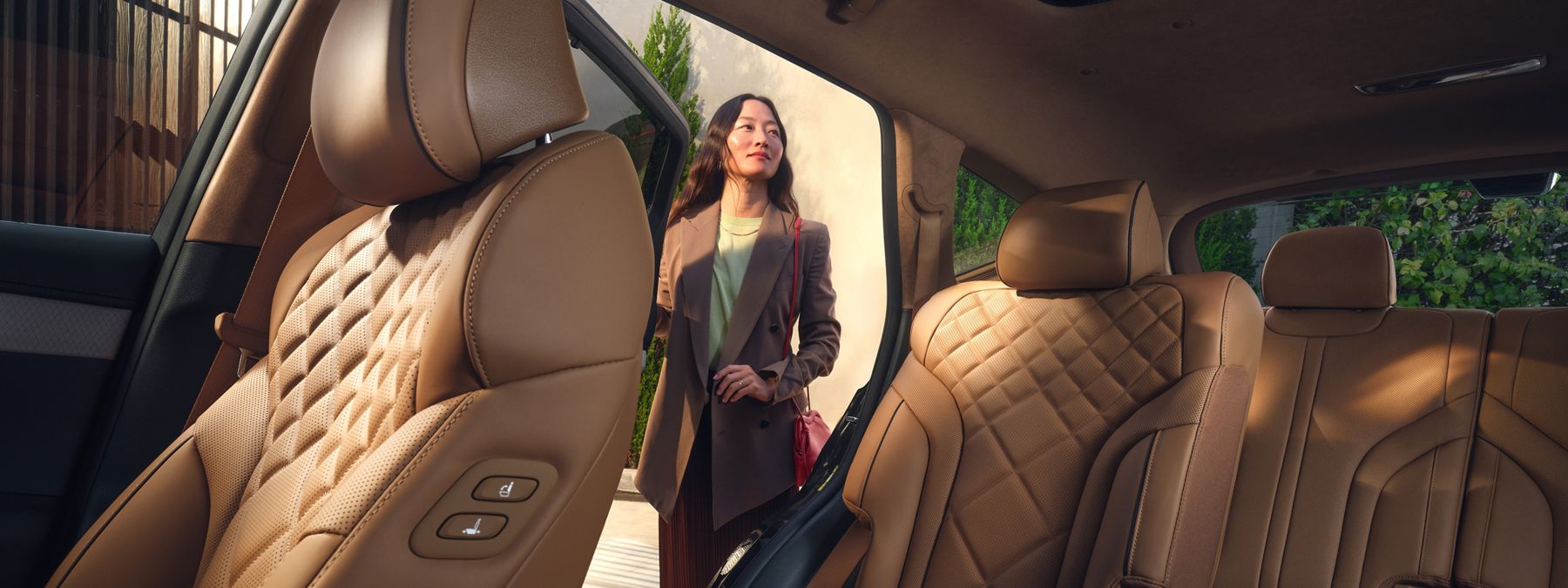 Interior of the Genesis third-row SUV, the 2026 Genesis GV80