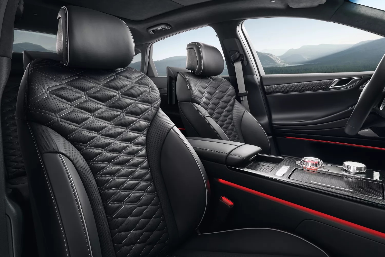 The interior of the 2026 Genesis G80