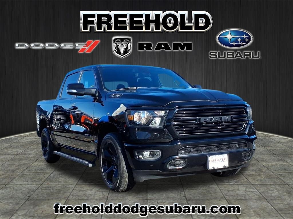 Used 2019 Ram 1500 BIG HORN BLACK CREW CAB 4X4 5'7 BED Truck Crew Cab