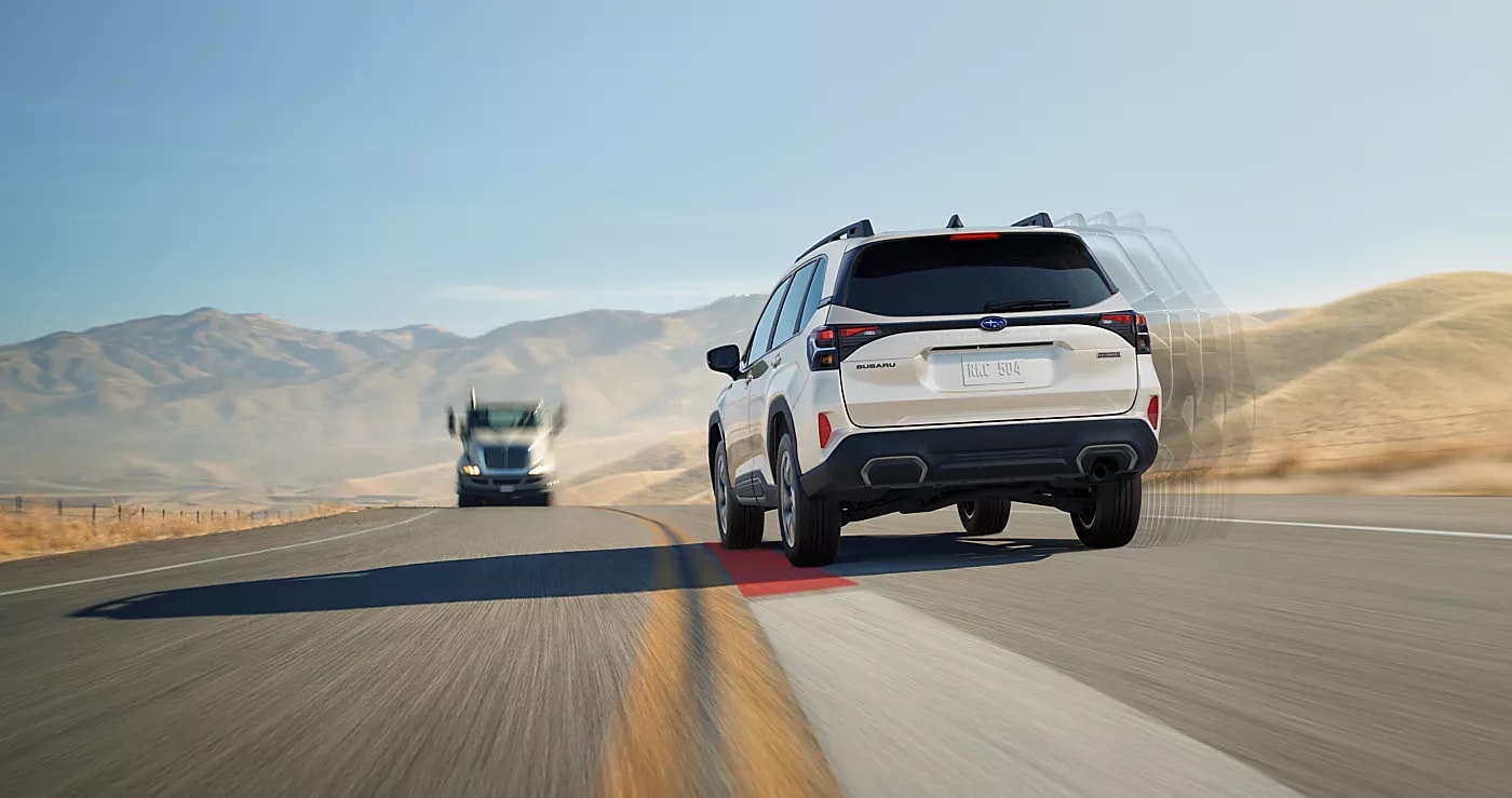 Safety technology of the 2026 Subaru Forester Hybrid on the road