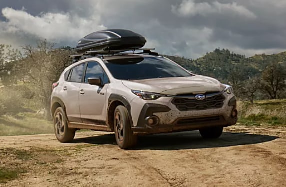  Subaru Crosstrek in rocky terrian