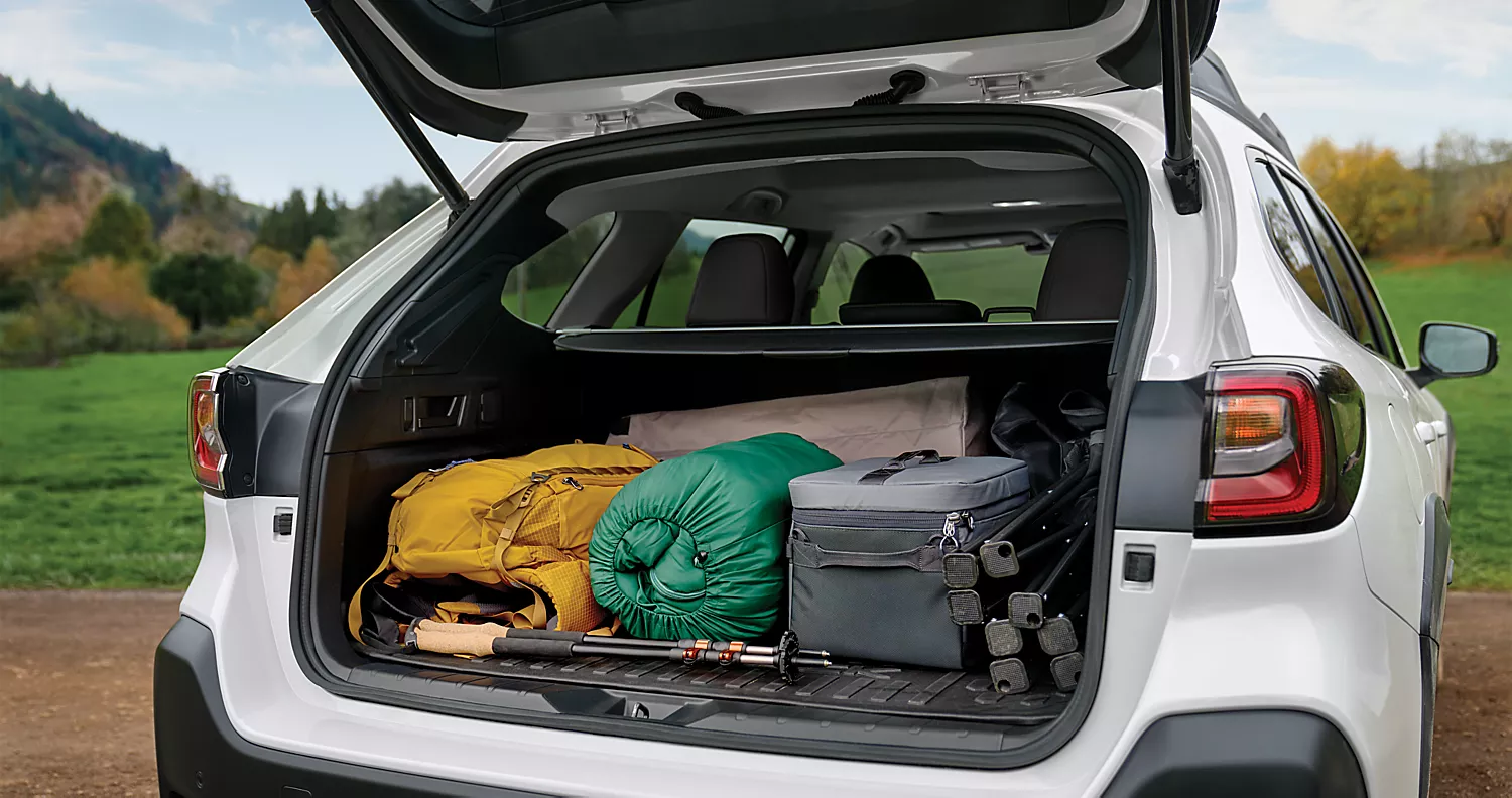 Cargo area of new Subaru models