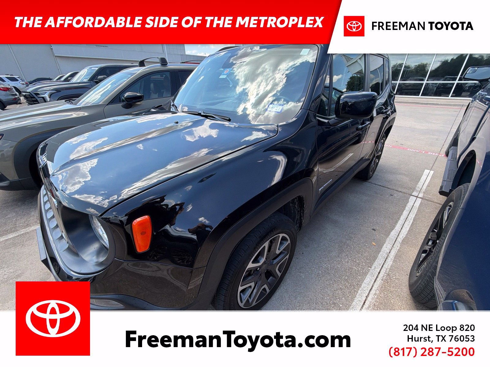 Used 2018 Jeep Renegade Latitude with VIN ZACCJBBB4JPJ28545 for sale in Hurst, TX