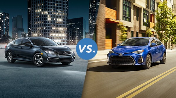 Comparison: 2019 Honda Civic Sedan vs 2019 Toyota Corolla