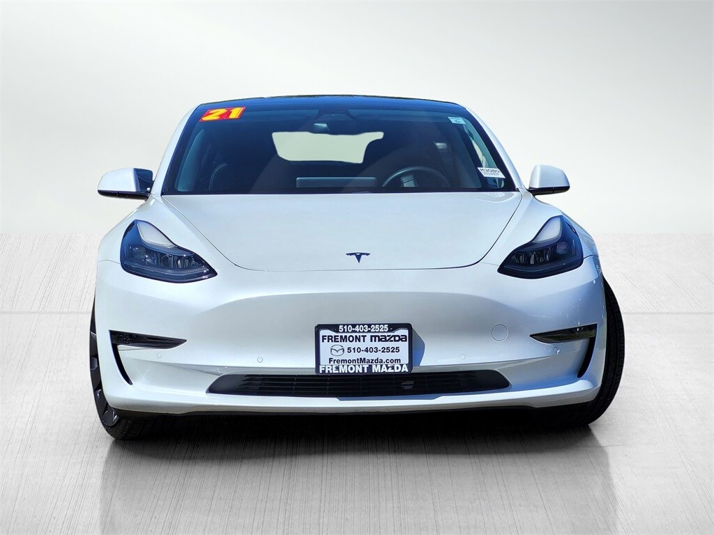 Used 2021 Tesla Model 3 Base with VIN 5YJ3E1EC2MF020412 for sale in Newark, CA