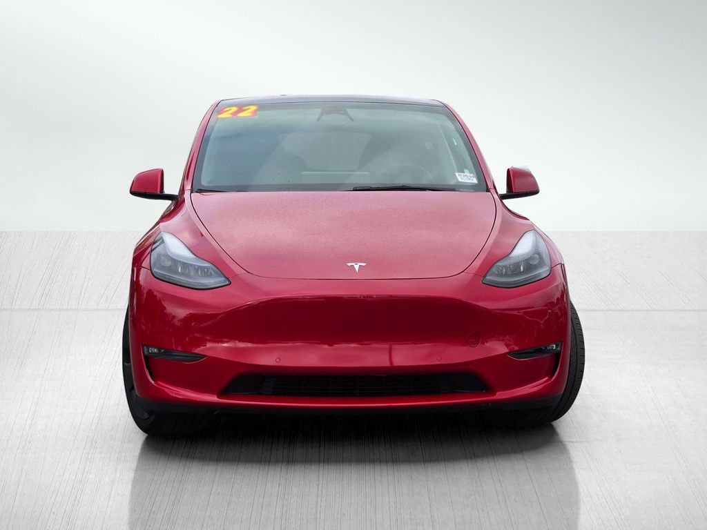 Used 2022 Tesla Model Y Long Range with VIN 7SAYGDEEXNF521538 for sale in Newark, CA