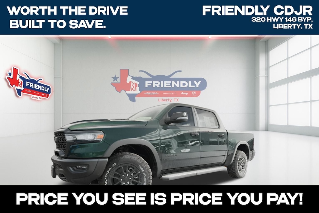 New 2026 Ram 1500 REBEL CREW CAB 4X4 5'7 BOX Pickup