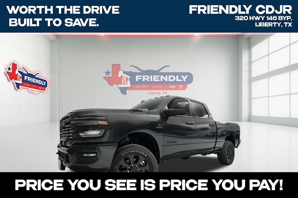 New 2026 Ram 2500 LONE STAR CREW CAB 4X4 6'4 BOX Pickup