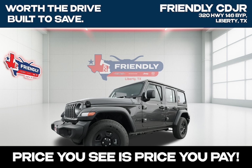 New 2026 Jeep Wrangler 4-DOOR SPORT Sport Utility