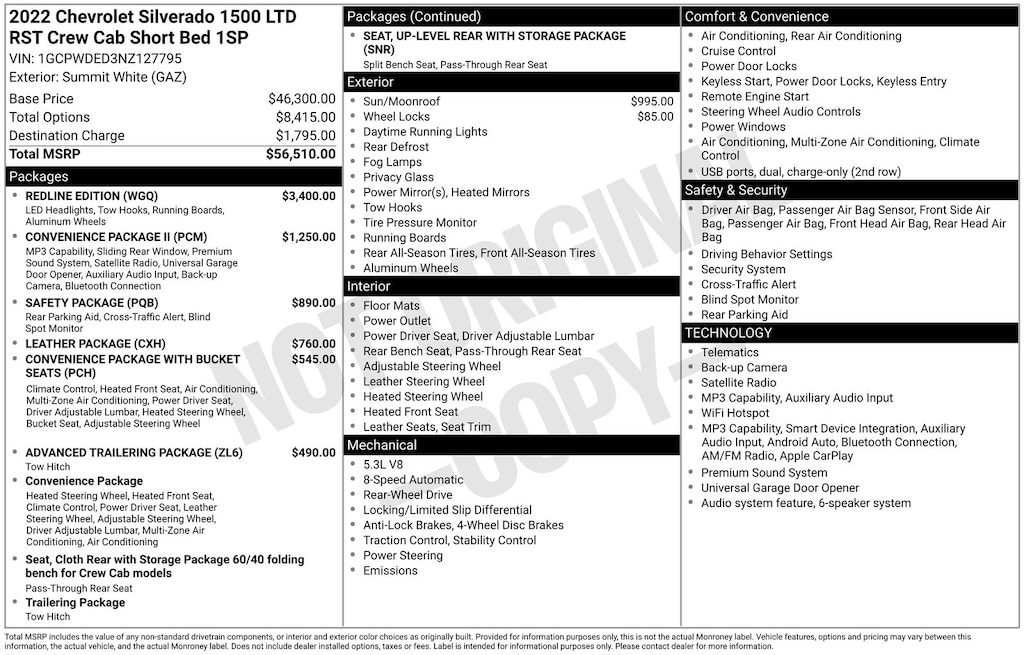 Used 2022 Chevrolet Silverado 1500 LTD RST Truck Crew Cab