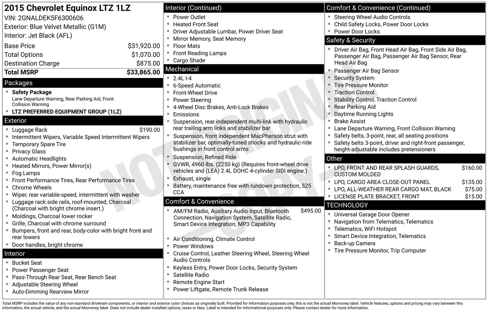 2015 Chevrolet Equinox LTZ's photo