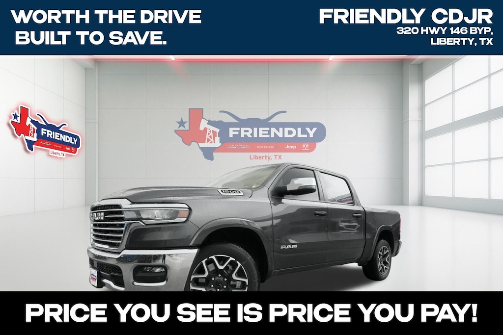 New 2026 Ram 1500 LARAMIE CREW CAB 4X4 5'7 BOX Pickup