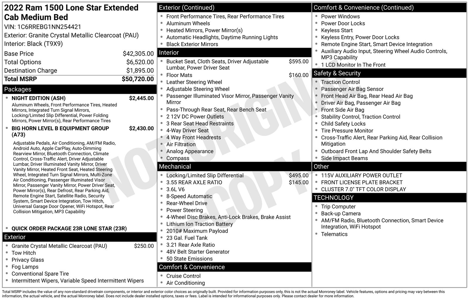 2022 RAM 1500 Big Horn/Lone Star Quad Cab 6'4's photo