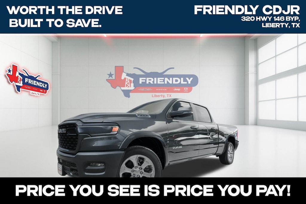 New 2026 Ram 1500 BIG HORN CREW CAB 4X4 6'4 BOX Pickup