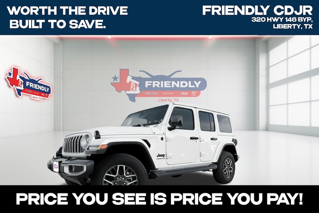 New 2025 Jeep Wrangler 4-DOOR SAHARA Sport Utility
