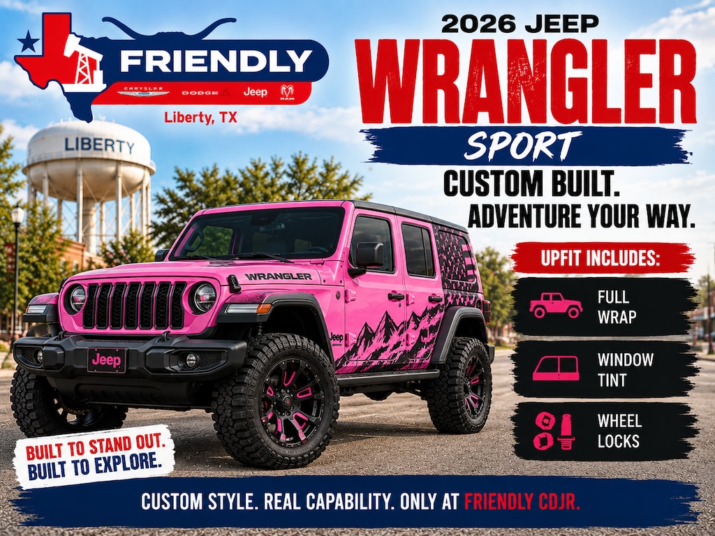 New 2026 Jeep Wrangler 4-DOOR SPORT Sport Utility