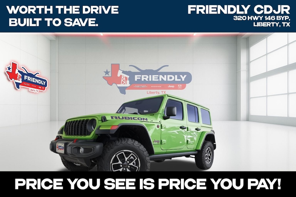 New 2025 Jeep Wrangler 4-DOOR RUBICON Sport Utility