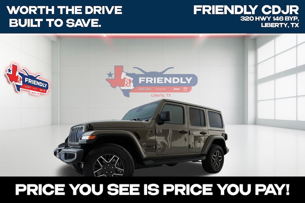 New 2026 Jeep Wrangler 4-DOOR SAHARA Sport Utility