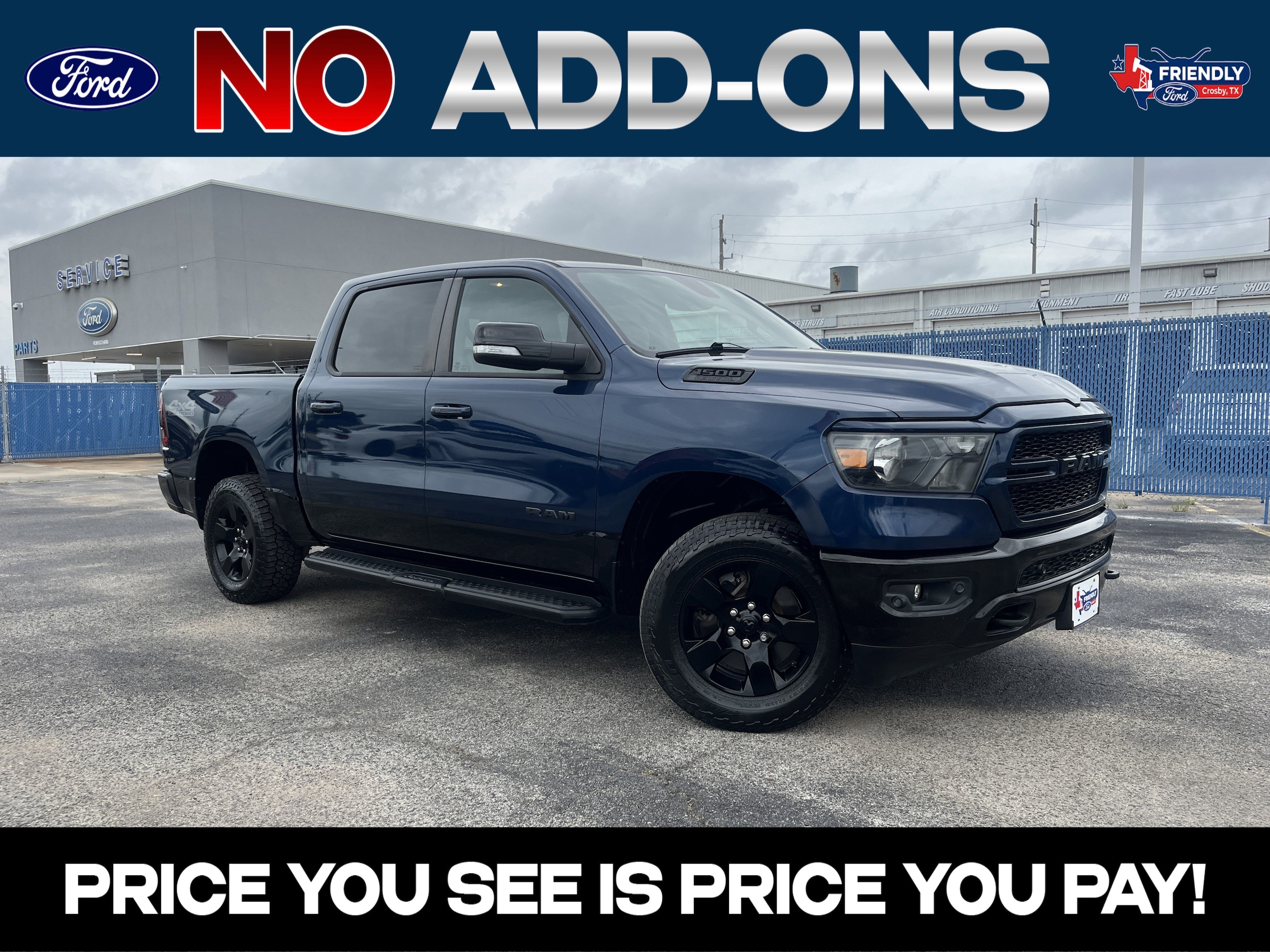2022 RAM 1500 Big Horn/Lone Star 4x4 Crew Cab 5'7's photo