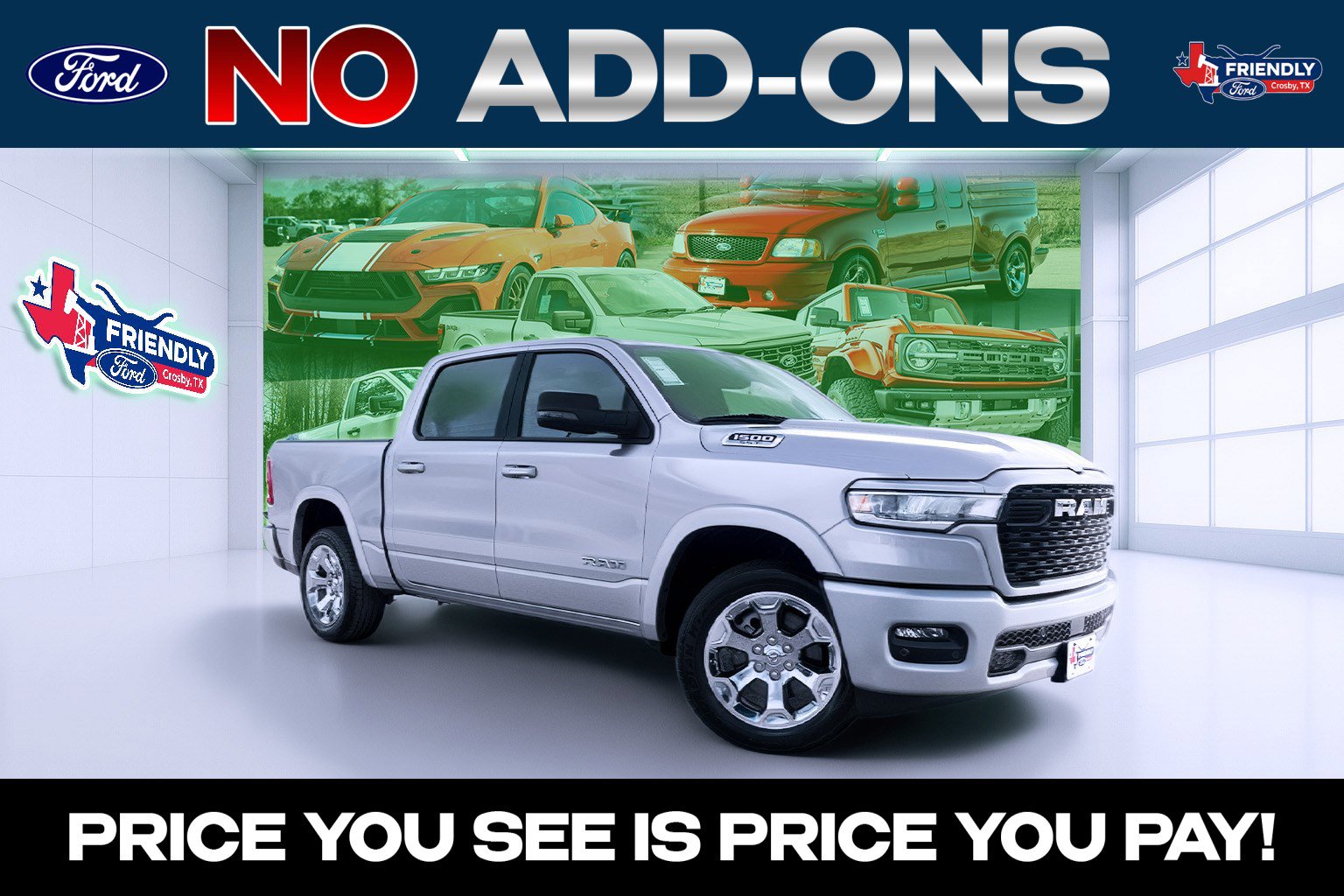 2025 RAM 1500 Big Horn/Lone Star 4x4 Crew Cab 5'7's photo