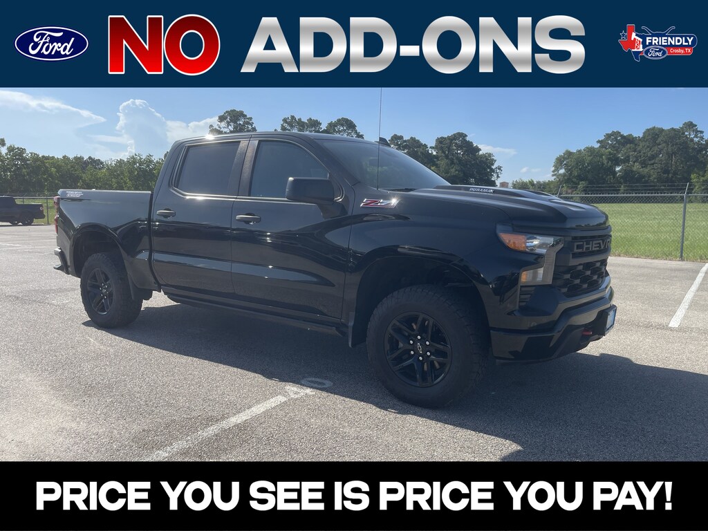 Used 2023 Chevrolet Silverado 1500 Custom Trail Boss Truck Crew Cab