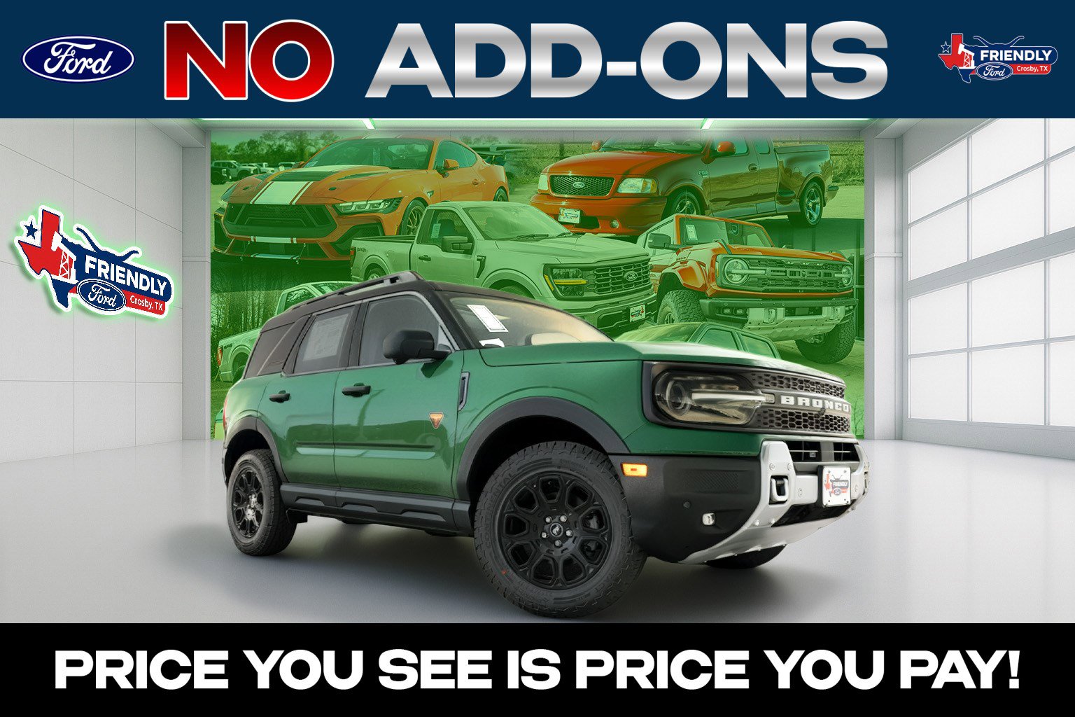 New 2025 Ford Bronco Sport For Sale at Friendly Ford of Crosby