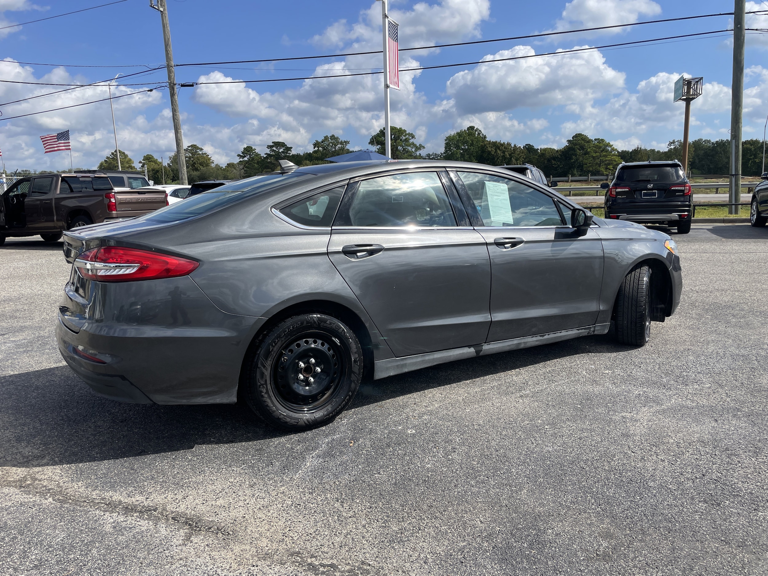 Used 2020 Ford Fusion S with VIN 3FA6P0G7XLR260571 for sale in Crosby, TX