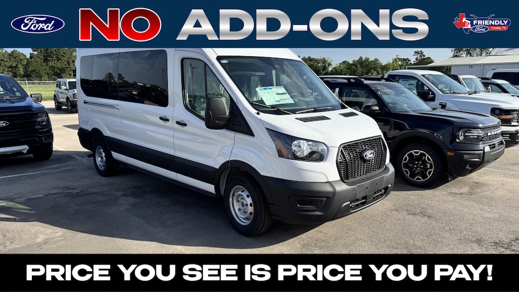 New 2026 Ford Transit-350 Passenger Wagon Medium Roof Van