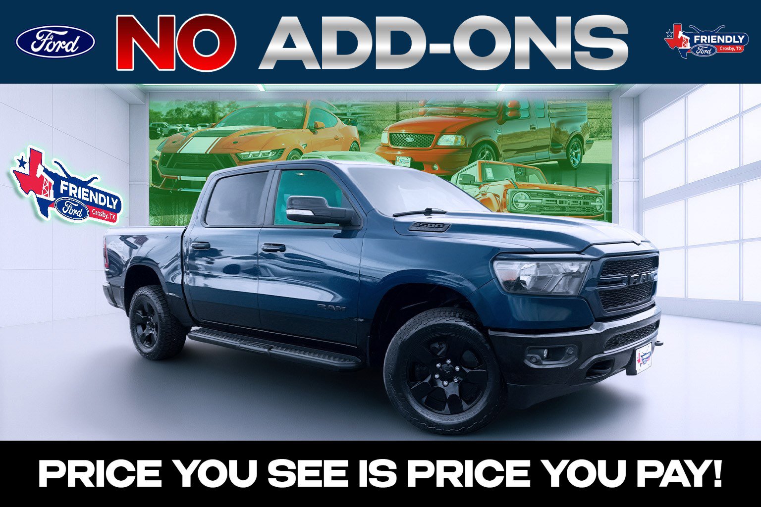 2022 RAM 1500 Big Horn/Lone Star 4x4 Crew Cab 5'7's photo