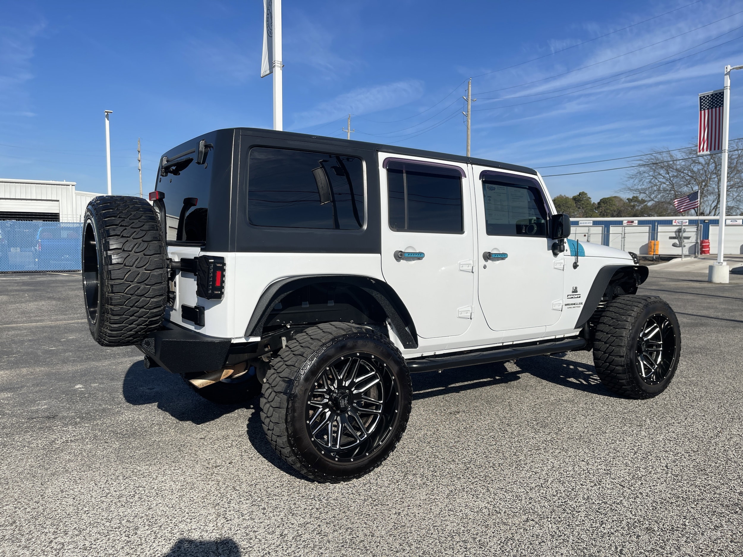 Used 2017 Jeep Wrangler Unlimited Sport S with VIN 1C4BJWDG8HL554283 for sale in Crosby, TX