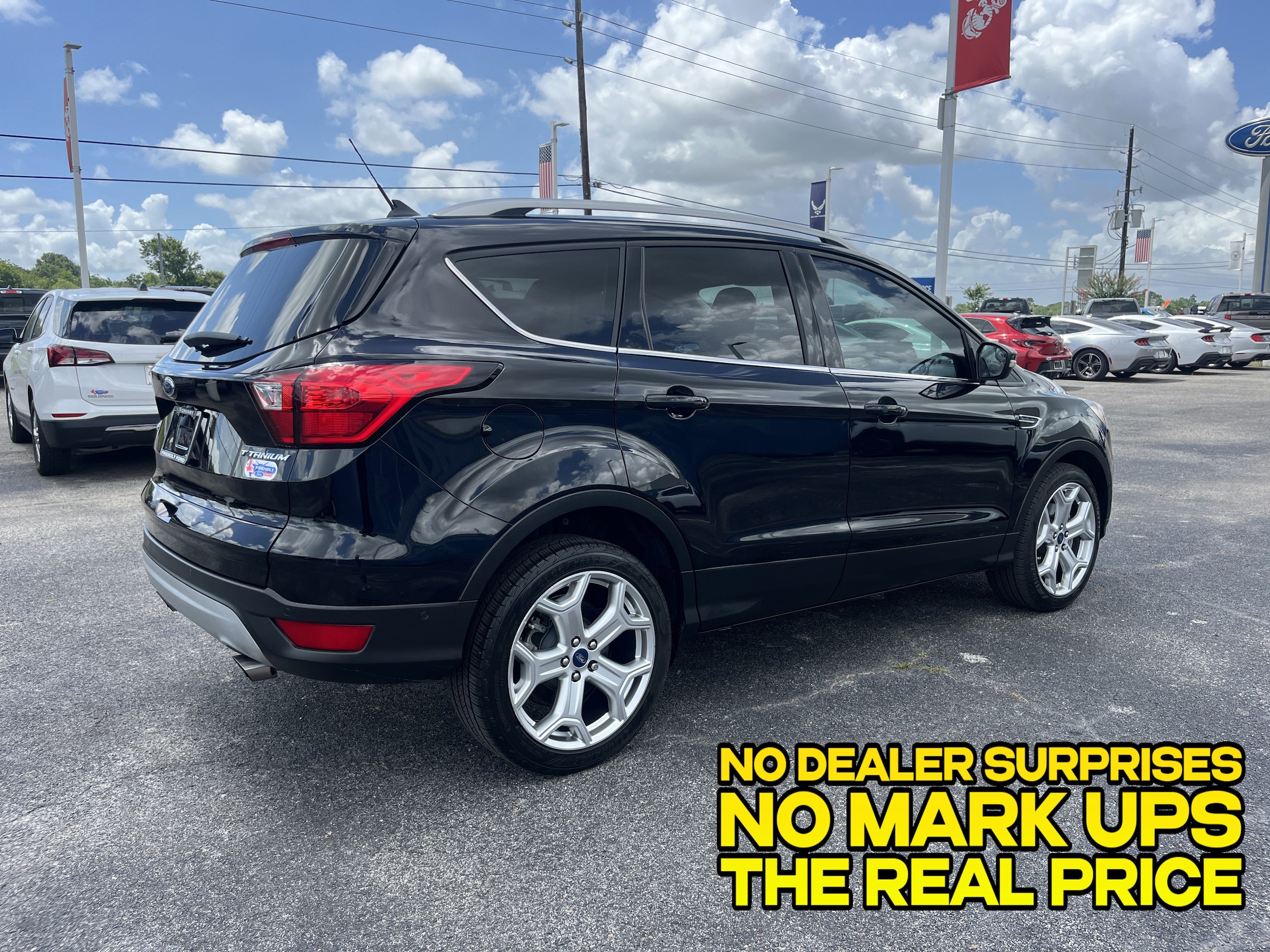 Used 2019 Ford Escape Titanium with VIN 1FMCU0J99KUB66085 for sale in Crosby, TX