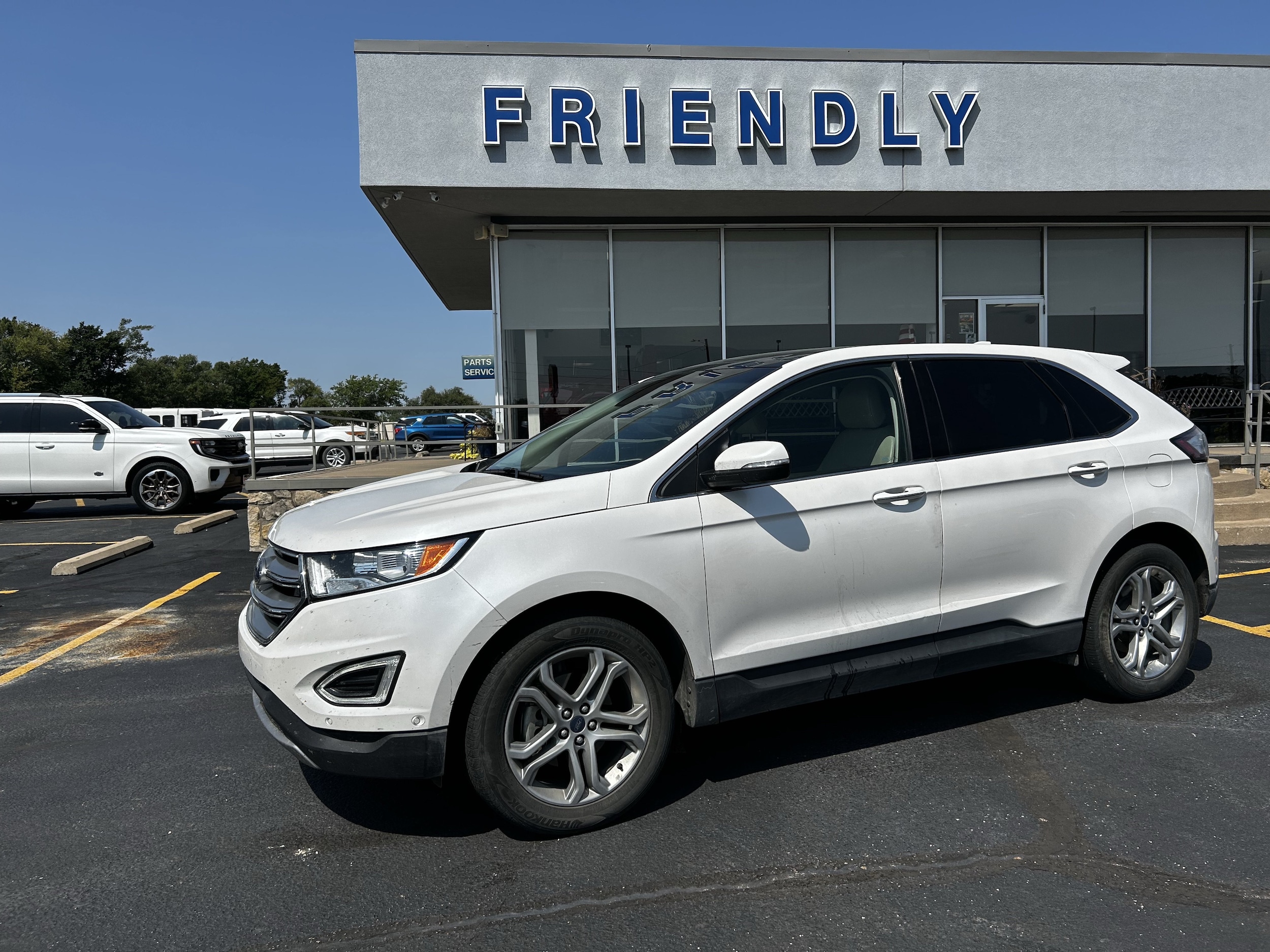 Used 2016 Ford Edge Titanium with VIN 2FMPK3K97GBB27015 for sale in Arkansas City, KS