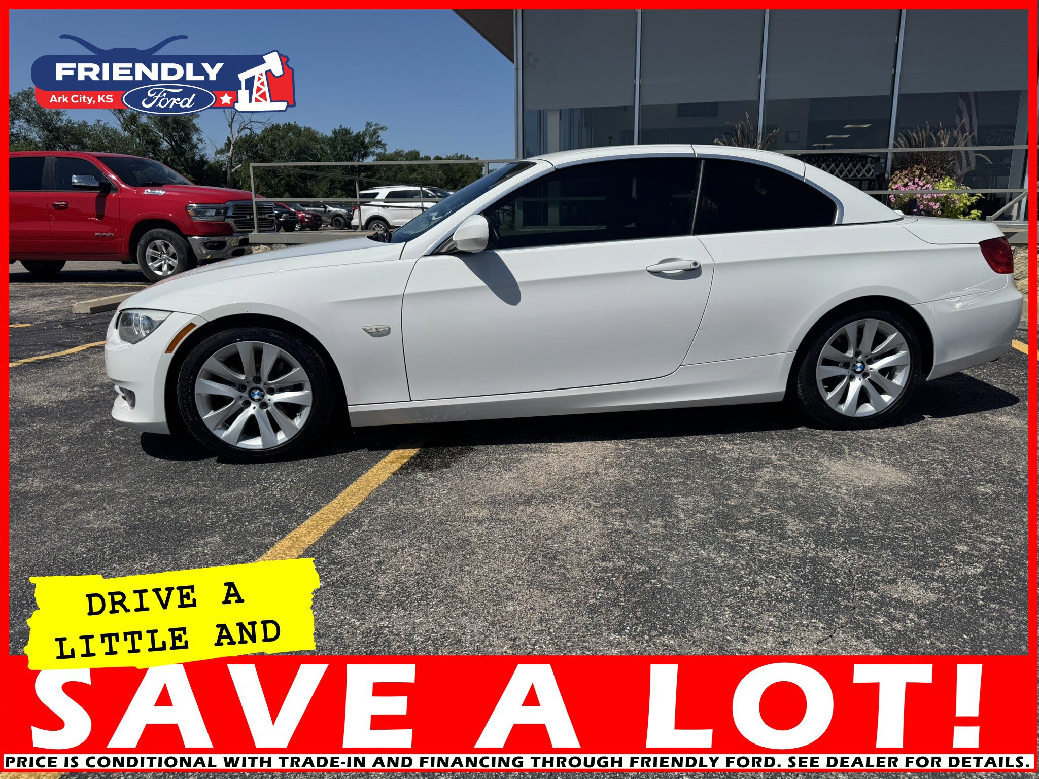 Used 2013 BMW 3 Series 328i with VIN WBADW7C54DE733044 for sale in Arkansas City, KS