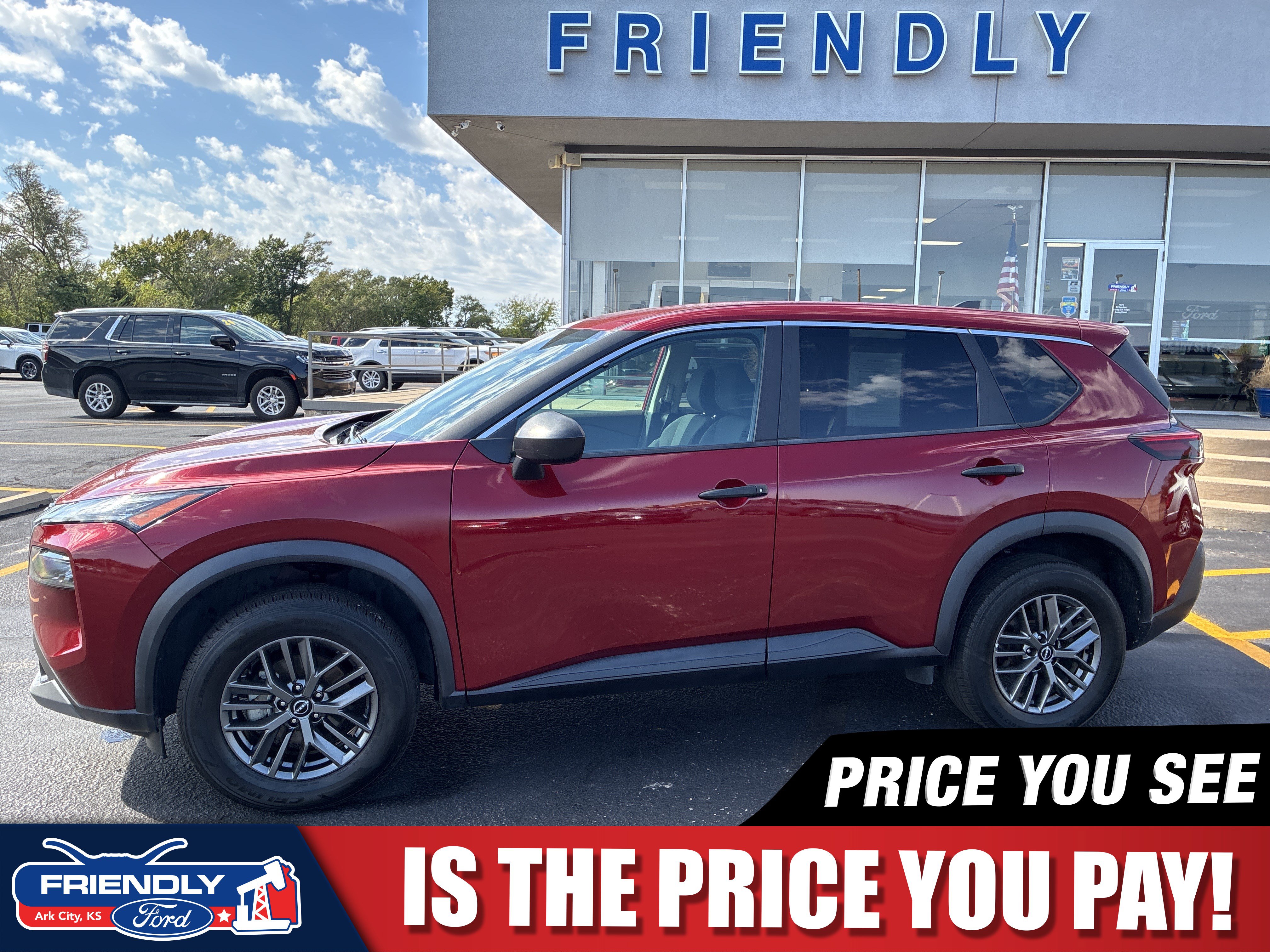 Used 2023 Nissan Rogue S with VIN 5N1BT3AB2PC908097 for sale in Arkansas City, KS