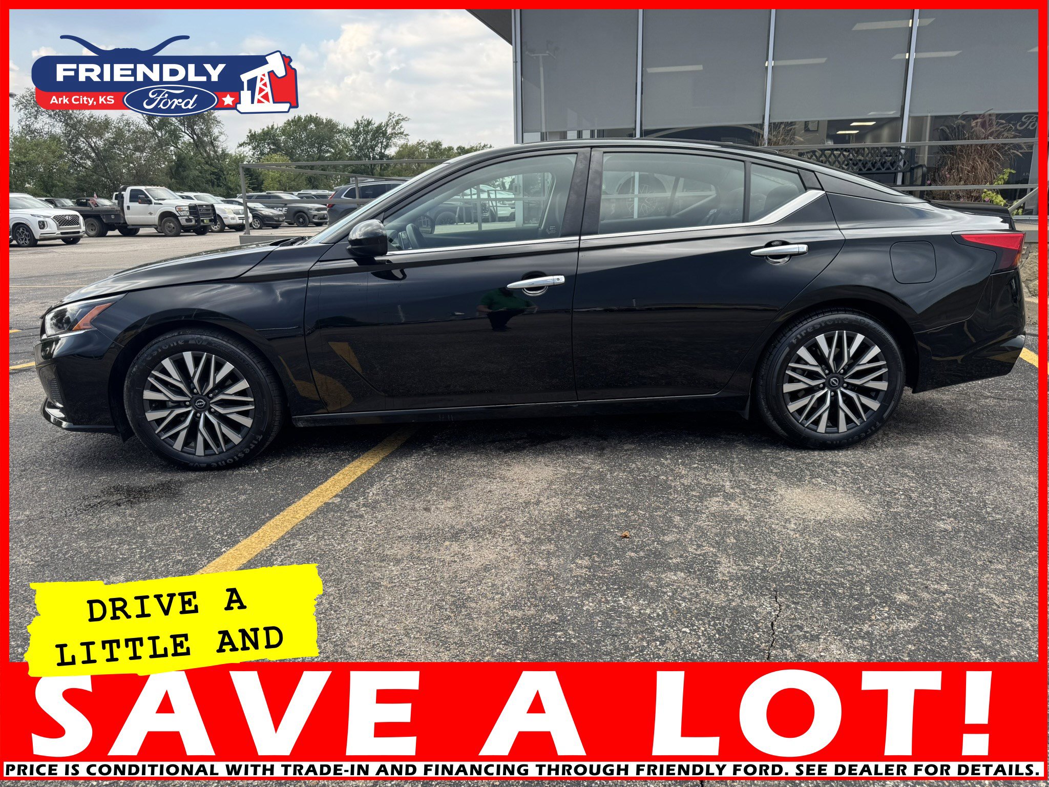 Used 2023 Nissan Altima SV with VIN 1N4BL4DV5PN358937 for sale in Arkansas City, KS