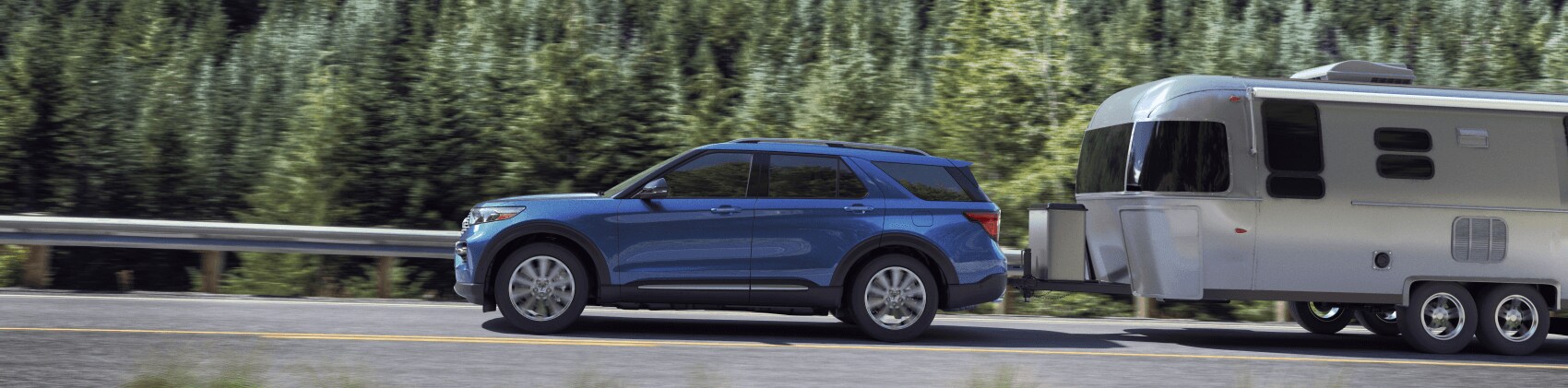 2020 Ford Explorer Blue Highway Trailer Towing