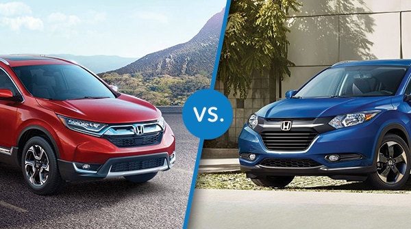 Comparison 18 Honda Hr V Vs 18 Honda Cr V Friendly Honda In Poughkeepsie