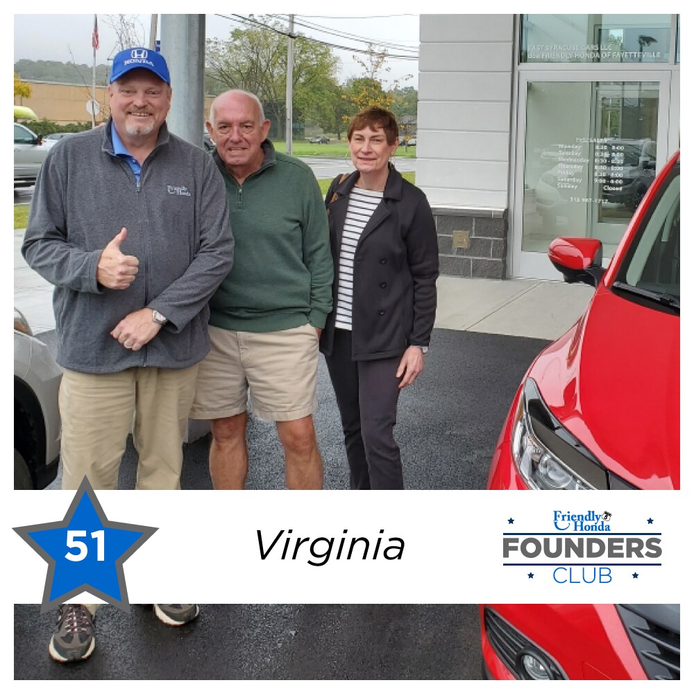 Friendly Honda Founders Club Member 51 Virginia