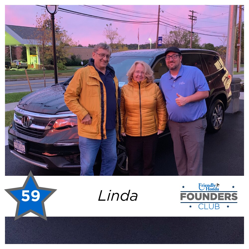 Friendly Honda Founders Club Member 59 Linda