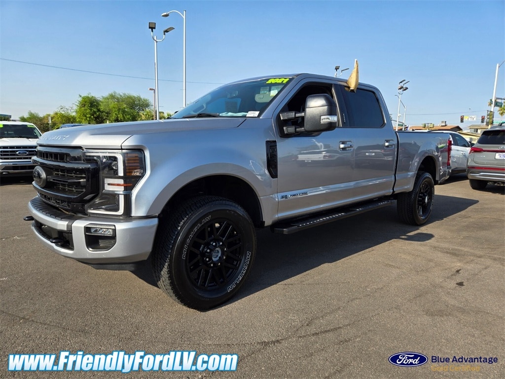 Certified 2021 Ford F-250 Super Duty Lariat with VIN 1FT7W2BTXMEE09700 for sale in Las Vegas, NV