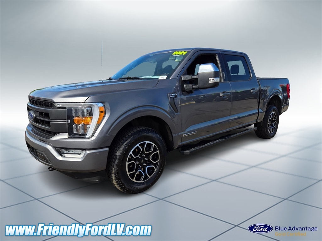 Certified 2021 Ford F-150 Lariat with VIN 1FTFW1ED8MFB79353 for sale in Las Vegas, NV