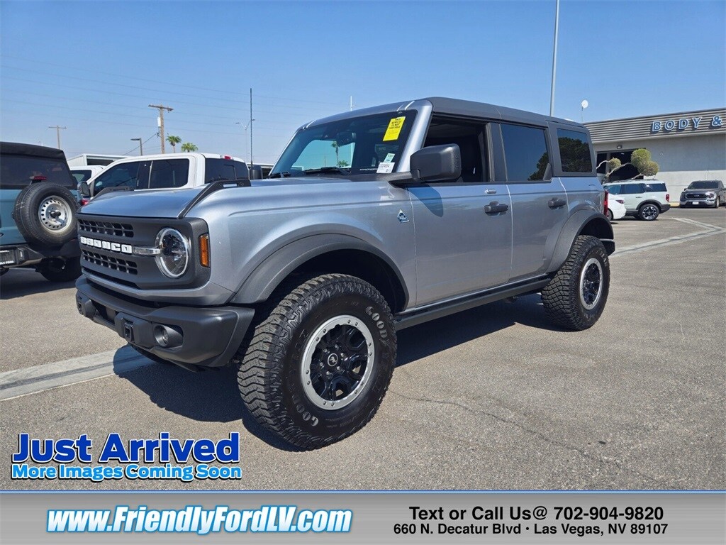 Certified 2023 Ford Bronco 4-Door Black Diamond with VIN 1FMEE5DP0PLA98446 for sale in Las Vegas, NV