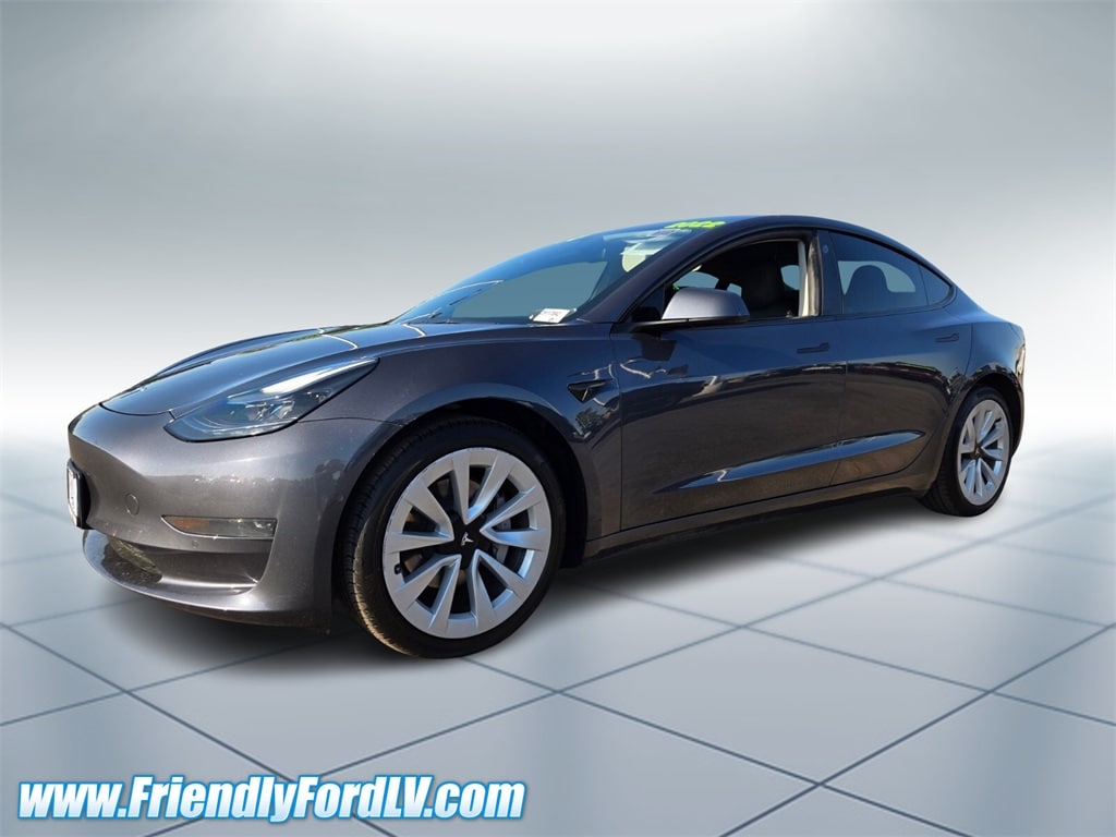 Used 2022 Tesla Model 3 Base with VIN 5YJ3E1EA9NF253378 for sale in Las Vegas, NV