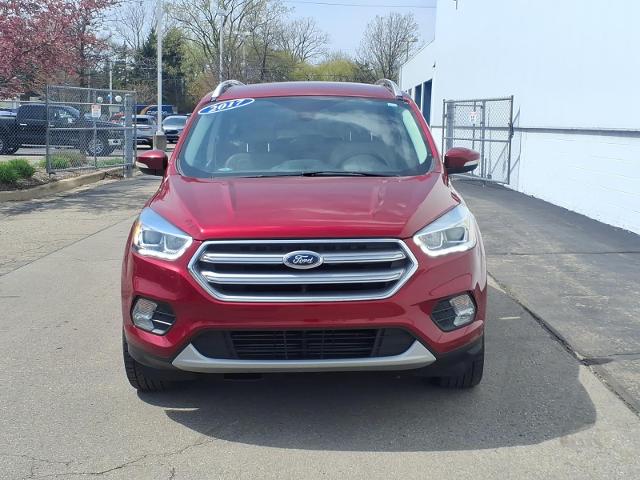 Used 2017 Ford Escape Titanium with VIN 1FMCU9J95HUF05177 for sale in Monroe, MI