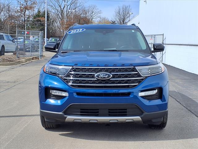 Certified 2022 Ford Explorer XLT with VIN 1FMSK8DH8NGC52610 for sale in Monroe, MI