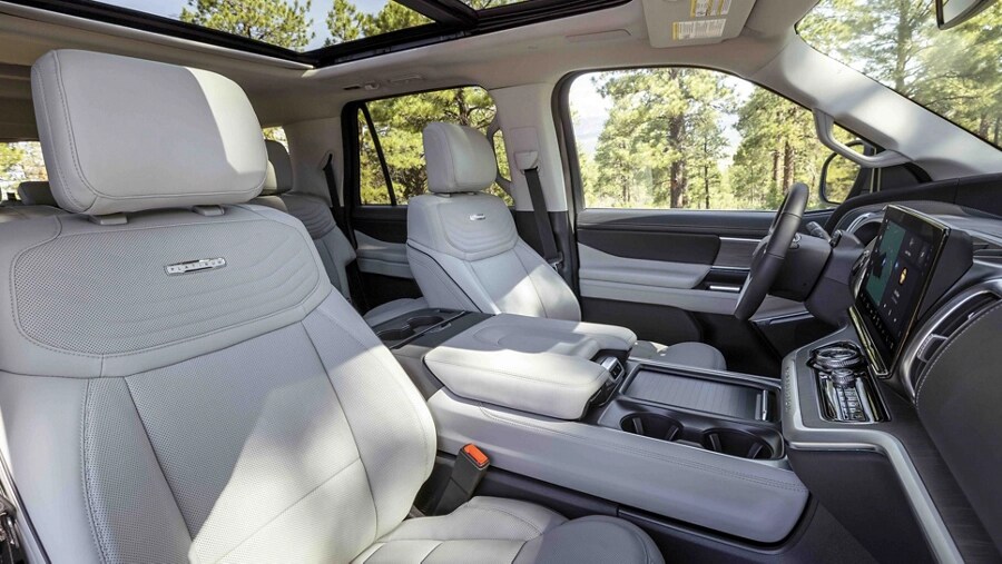 2025 Ford Expedition interior, highlighting the luxurious cabin and technology.