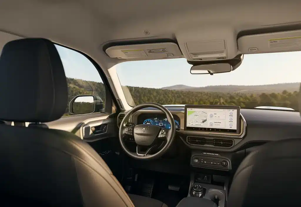 2026 Ford Bronco Sport interior dashboard and infotainment screen