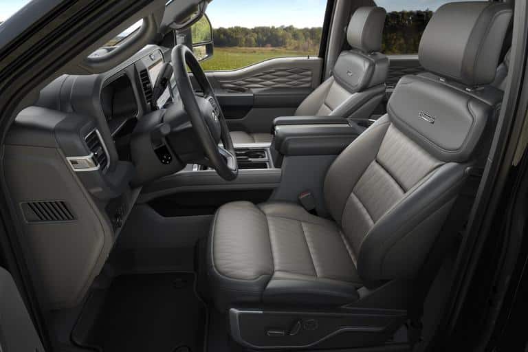 Luxurious and spacious interior of the 2026 Ford F-350.